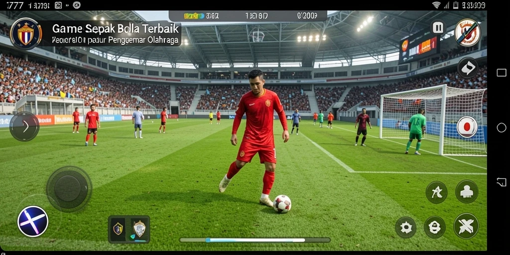 Gameplay L777 dengan aksi sepak bola yang mendebarkan.
