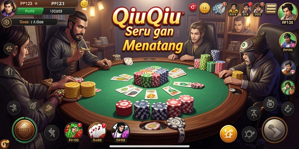 Gameplay PP123 menegangkan dan penuh strategi QiuQiu.