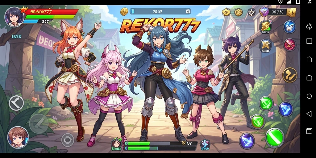 Tampilan gameplay menakjubkan dalam dunia Anime.