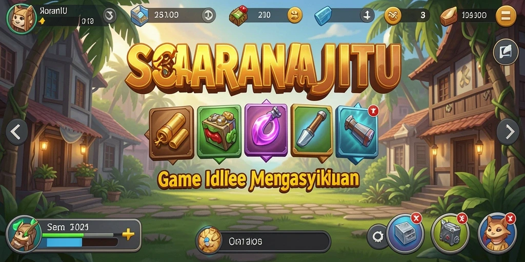 Tampilan gameplay SARANAJITU yang mengasyikkan dan menarik.